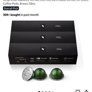 Nespresso Vertuo Stormio Pods in Dark Green